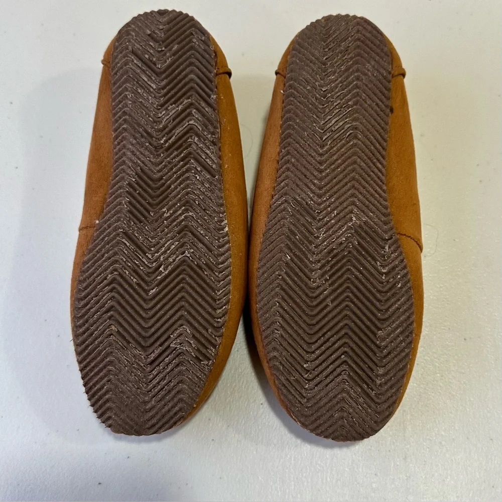 POLO RALPH LAUREN Kids Dezi Bear Moccasin Slipper Chestnut Size 3‎
